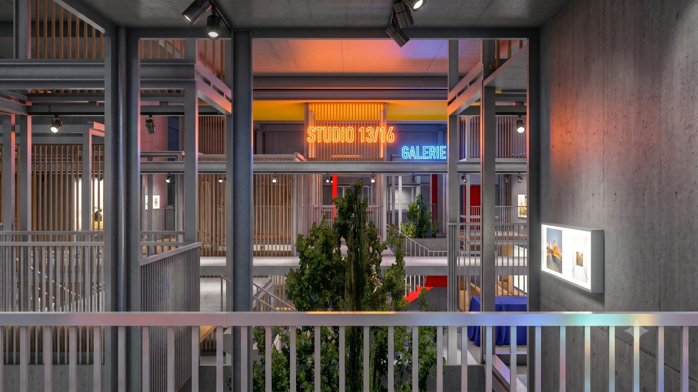 The same frame occupied as exhibition and pop-up store space